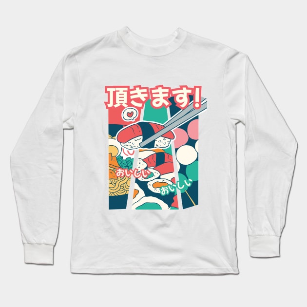 Itadakimasu Long Sleeve T-Shirt by Dilectum